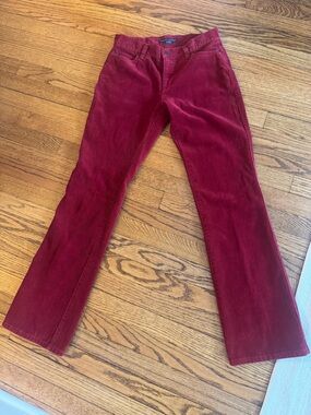 Epic VTG early Y2K Ralph Lauren Red Corduroy Straight-Leg Low Rise Pants